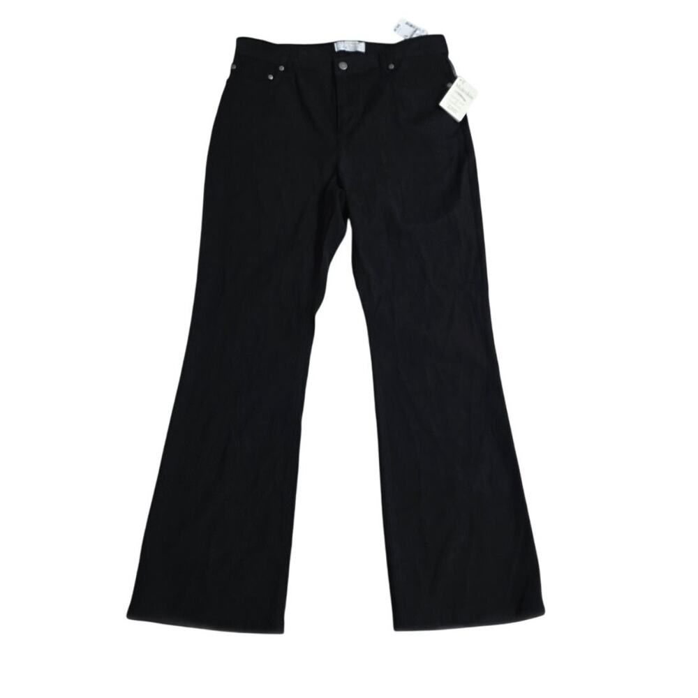 Christopher & Banks Moleskin Stretch Black Pants - 6P